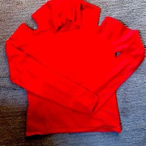 Off the shoulder red sweater from Venus